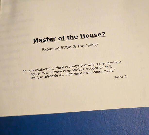 Master of the house?